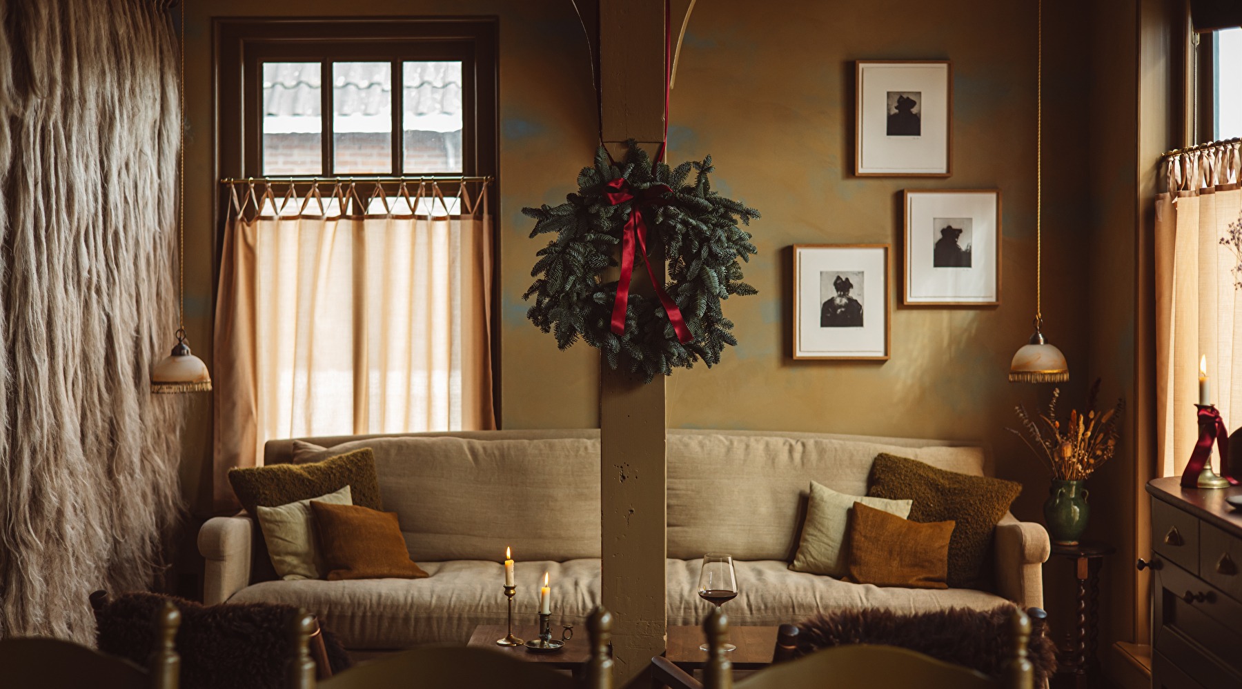 Interior of a restaurant