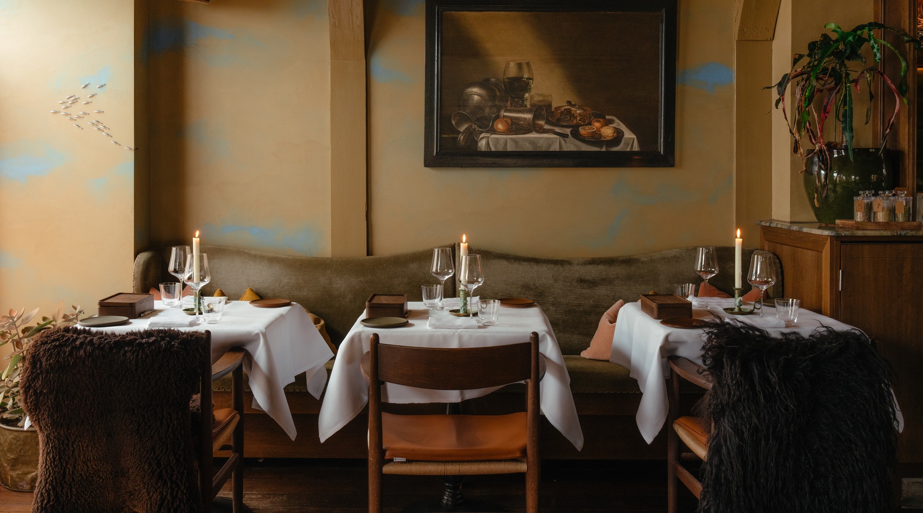Interior of a restaurant
